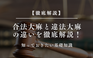 合法大麻と違法大麻の違いを徹底解説！知っておきたい基礎知識