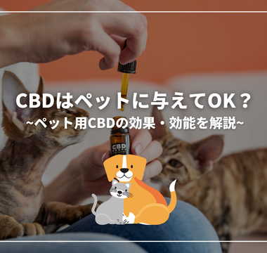 CBDはペットに与えてOK？ペット用CBDの効果・効能を解説