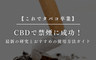CBDで禁煙に成功！最新の研究とおすすめの使用方法ガイド - GEISHA BRAND