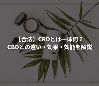 【合法】CRDとは一体何？CBDとの違い・効果・効能を解説 - GEISHA BRAND