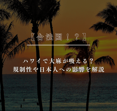 【合法国！？】ハワイで大麻が吸える？規制性や日本人への影響を解説 - GEISHA BRAND