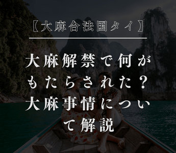 【大麻合法国タイ】大麻解禁で何がもたらされた？大麻事情について解説 - GEISHA BRAND