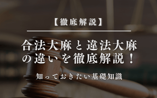 合法大麻と違法大麻の違いを徹底解説！知っておきたい基礎知識 - GEISHA BRAND