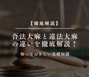 合法大麻と違法大麻の違いを徹底解説！知っておきたい基礎知識 - GEISHA BRAND