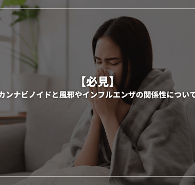 【必見】カンナビノイドと風邪やインフルエンザの関係性について - GEISHA BRAND