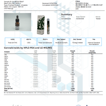 CBGカートリッジ 1ml – GEISHA BRAND